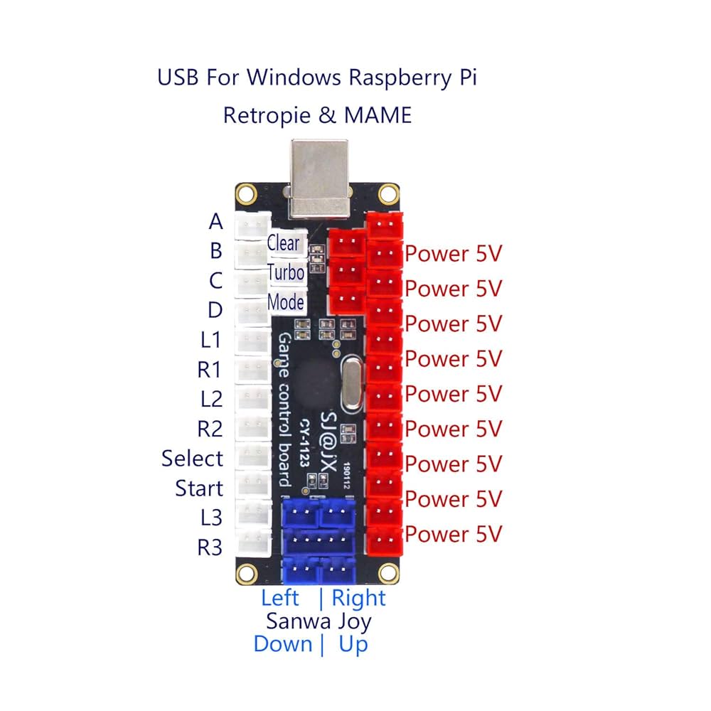 M∀LICE サプライセット Amazon.com: SJ@JX Arcade Controller Zero Delay Encoder PCB